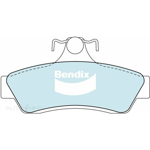 Bendix Ceramic Rear Brake Pads - DB1204-GCT