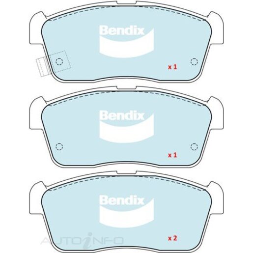 Bendix Front Brake Pads - DB1674-HD