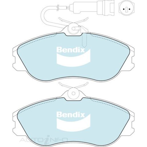 Bendix Front Brake Pads - DB1253-HD