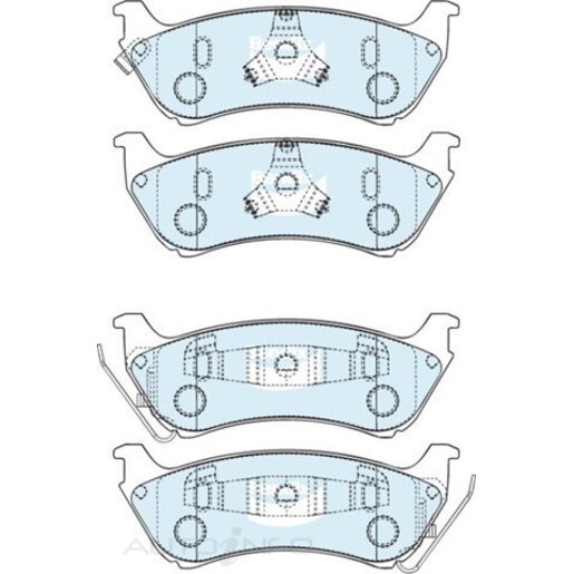 Bendix Rear Brake Pads - DB1417-HD