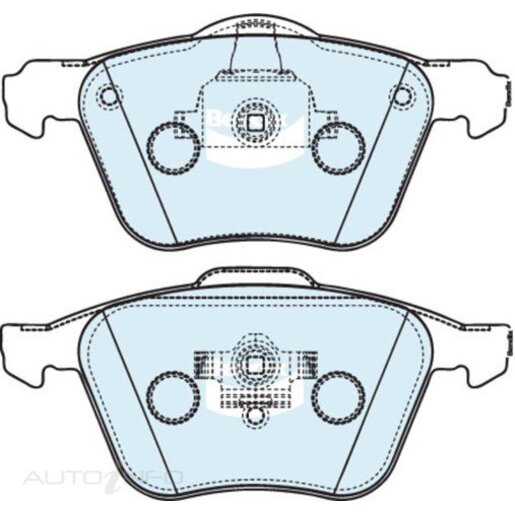 Bendix Front Brake Pads - DB1658-HD