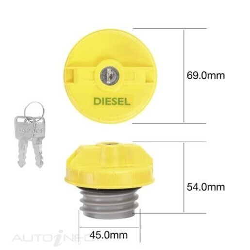 Tridon Fuel Cap - Diesel - Locking/Non Locking - TFL234D