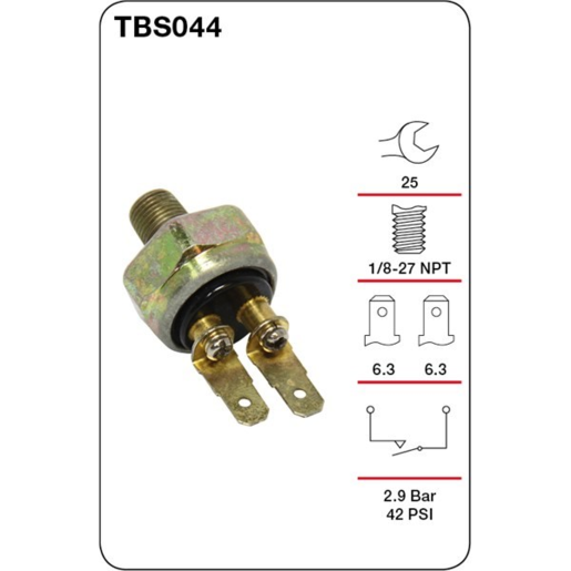 Tridon Break Light Switch - TBS044