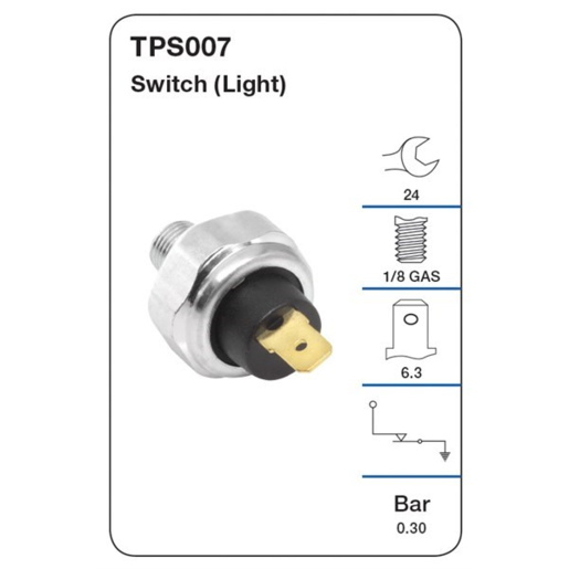 Tridon Oil Pressure Switch (Light) - TPS007