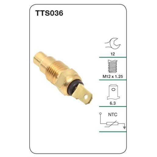 Tridon Water Temperature Sender Gauge - TTS036