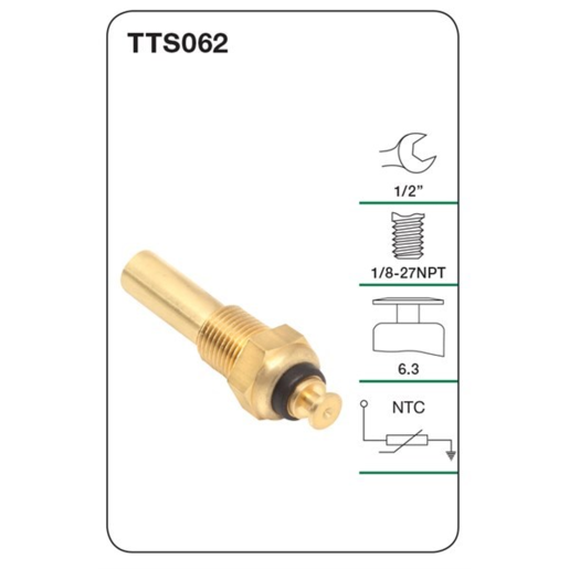 Tridon Water Temperature Sender Gauge - TTS062