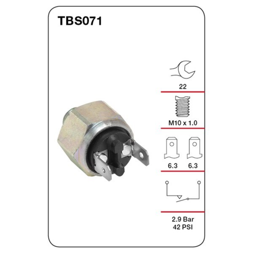 Tridon Break Light Switch - TBS071