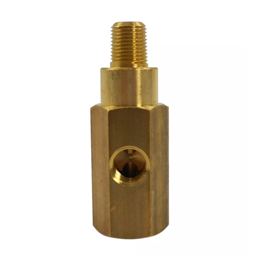 Speco Brass T-Piece Adaptor 1/4" NPT to 1/4" NPT to 1/8" NPT - 547-61