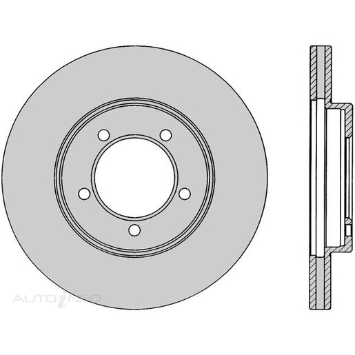 Protex Ultra Select Disc Rotor - Front - SDR728