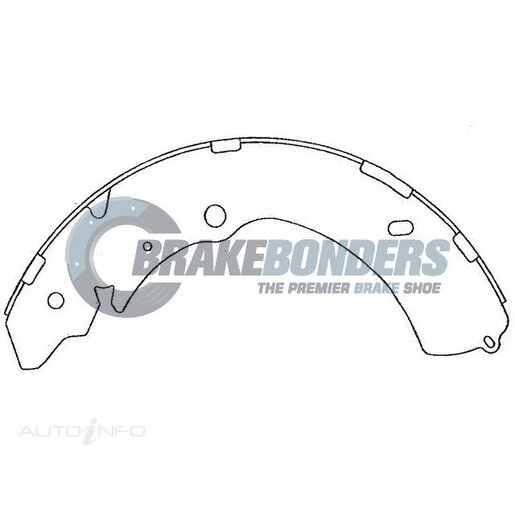 Brake Bonders Rear Brake Shoes - N1793