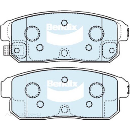 Bendix Rear Brake Pads - DB1493-GCT