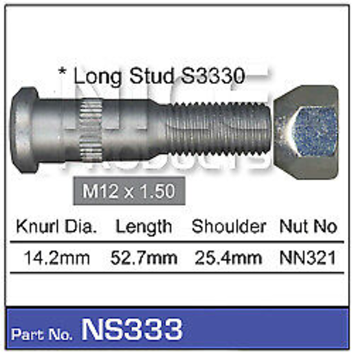 Nice Products Wheel Stud & Nut Set - NS333