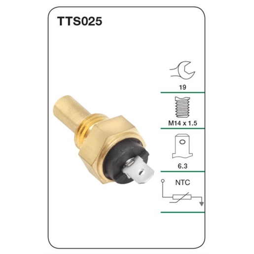 Tridon Engine Coolant Temp Gauge Sender - TTS025