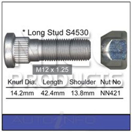 Nice Products Wheel Stud & Nut Set - NS453