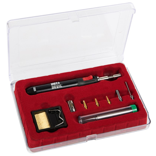 Hot Devil 9 Piece Slimline Blow Torch & Soldering Iron Kit - HT1937K