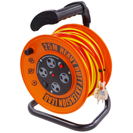 Ultra Charge 25M Extension Lead 4 Outlet Reel 240V - UR240/25R