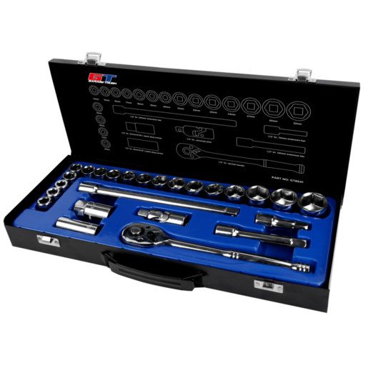 Garage Tough 26 Piece Metric 1/2 Inch Drive Socket Set - GT8541