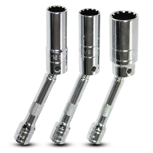 SP Tools Set Socket Spark Plug Spline Magnetic 3/8" DR 3pc - SP22499