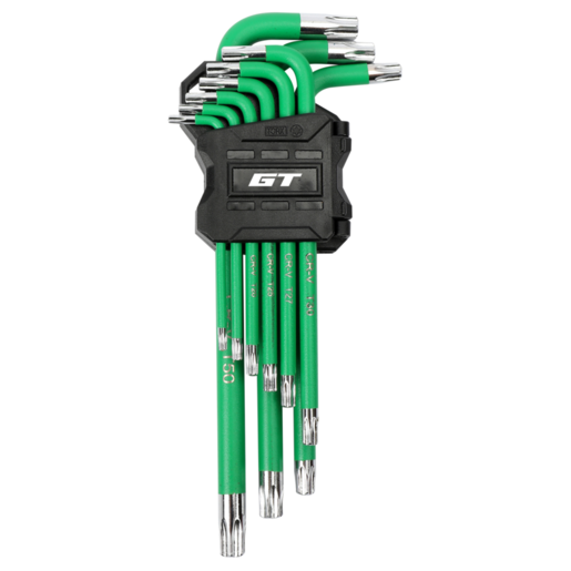 Garage Tough 9 Piece Hex Key Set Torx Green - GT8040