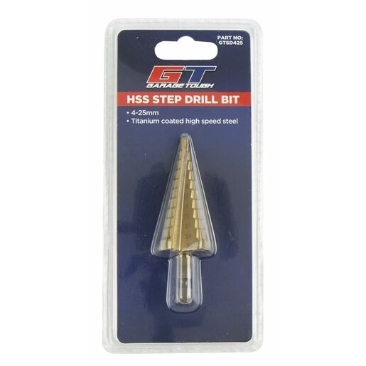 Garage Tough HSS Step Drill Bit 4-25mm - GTSD425