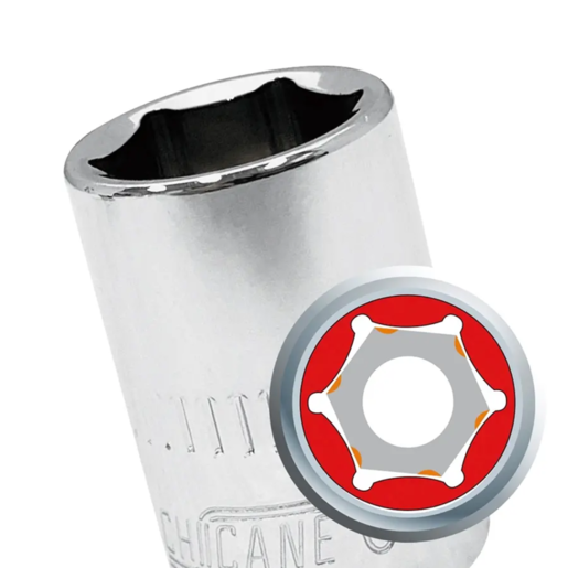 Chicane 1/4" DR 10mm 6pt Socket - CH1016