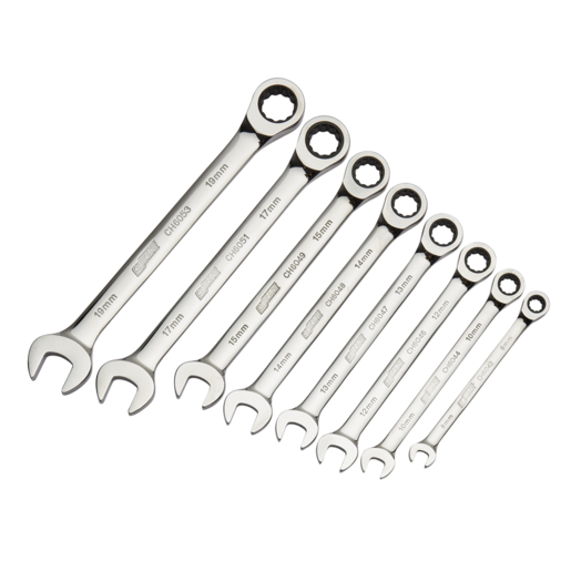 Chicane Metric Ratchet Spanner Set 8 Pieces - CH6026