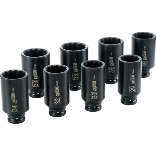 Chicane 1/2" Drive Axle Nut Socket Set 8 Pieces - CH1126