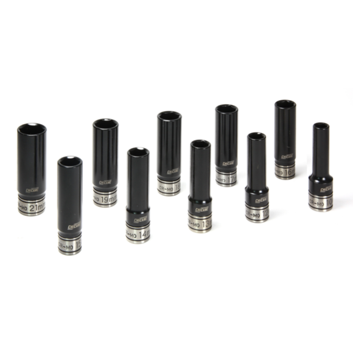 Chicane 1/2" Drive Metric Dual Deep Impact Socket Set 10 Pieces - CH1136