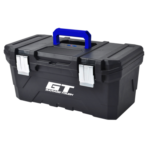 Garage Tough Plastic Tool Box with Steel Latches 585mm - GTTB585