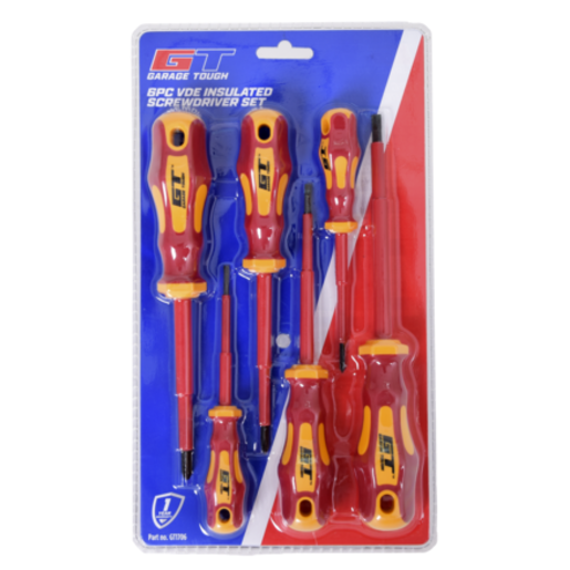 Garage Tough 6pc VDE Insulated Screwdriver Set - GT1706 