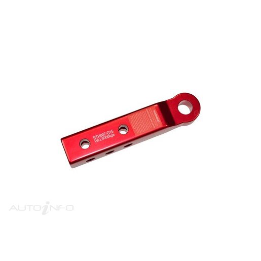 Roadsafe 4WD - ALUMINIUM RECOVERY TOW HITCH - 50MM - RED (EXTENDED) - RTH007