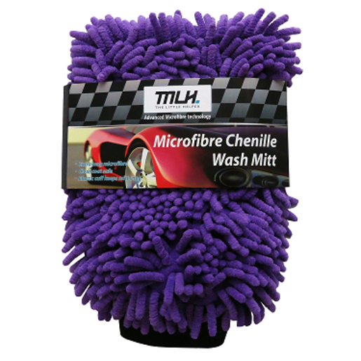 Mother's Little Helper Microfibre Chenille Noodle Wash Mitt Purple - 64MLH305