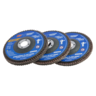 Garage Tough Zirconia Flap Discs 100mm x 16mm (Arbor) 3 Pack - GTFD100-3