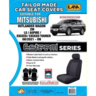 Ilana Esteem Tailor Made 2 Row Seat Cover To Suit Mitsubishi - EST7228BLK