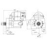Aeroflow Small and Big Block Chrysler XPRO High Torque Starter - AF4250-1337