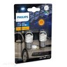 Philips Ultinon Pro3100 LED Headlight Globe Amber PY21W Pack of 2 - 11496AU31B2