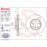 Brembo Disc Brake Rotor Front - 09.C350.11