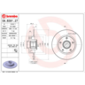 Brembo Disc Brake Rotor Rear - 08.B391.27