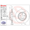 Brembo Disc Brake Rotor Rear - 09.A712.11