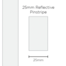 SAAS Pinstripe Reflective White 25mm x 1mt - 11696