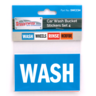 Streetwize Car Wash Bucket Stickers Set 4 - SWCCS4