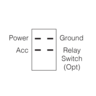 Narva Off/On Rocker Switch With Amber LED - 63020BL