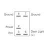 Narva Switch Rocker Off/On Globe 12V - 63134BL