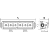 RoadVision 21" LED Bar Light SR2 Series Combo Beam 10-30V 524x59x52mm - RBL1210C