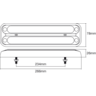 RoadVision LED Slimline Trailer Lamp Twin Amber / Red 10-30V - BR70AR