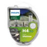 Philips LongLife EcoVision Headlight Globe H4 12V 60/55W 2 Pack - 12342LLECOS2 