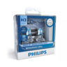 Philips H3 Globe WhiteVision Ultra 4200K 12V 55W Pack2 - 12336WVUSM