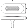 RoadVision LED Amber / Clear Lens Clearance Light BR10 Series 10-30V - BR10AC