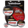 Rockford Fosgate 4 AWG Complete Dual Amp Installation Kit - RFK4D