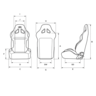 SAAS Kombat Seat Dual Recline Charcoal ADR Compliant - E1004